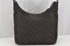 Authentic GUCCI Vintage Shoulder Hand Bag GG Canvas Leather 105649 Brown 3937I