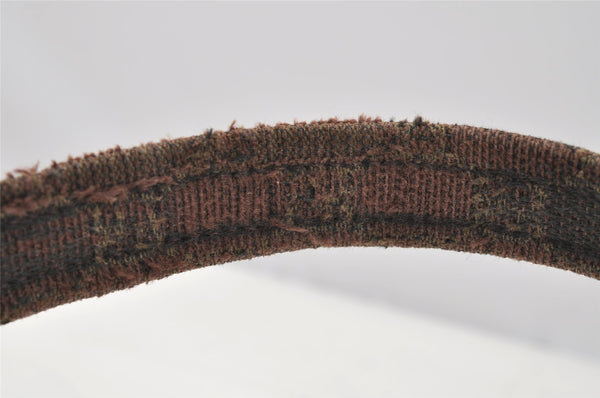 Authentic GUCCI Vintage Shoulder Hand Bag GG Canvas Leather 105649 Brown 3937I