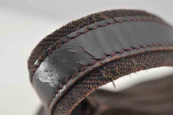 Authentic GUCCI Vintage Shoulder Hand Bag GG Canvas Leather 105649 Brown 3937I