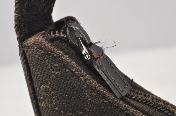 Authentic GUCCI Vintage Shoulder Hand Bag GG Canvas Leather 105649 Brown 3937I