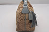 Authentic COACH Signature Shoulder Hand Bag Purse Canvas Leather Brown 3938I