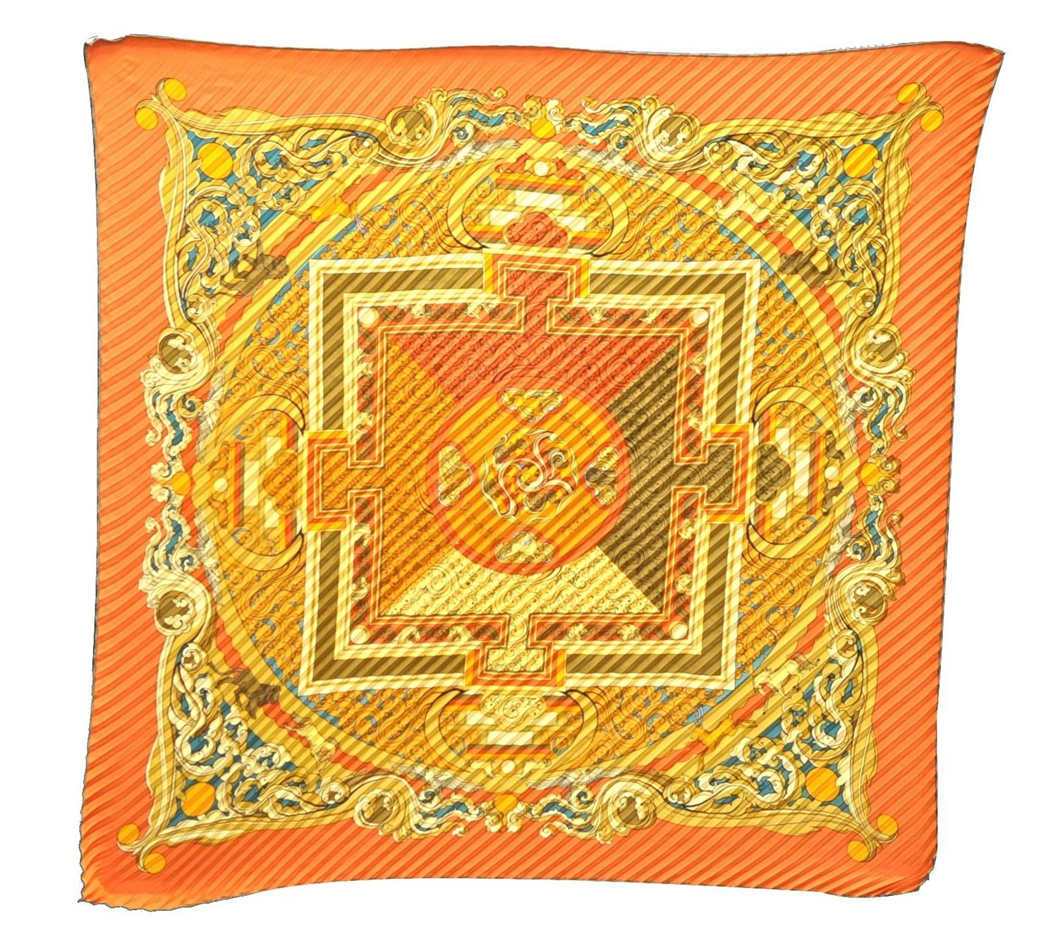 Authentic HERMES Pleats Scarf 