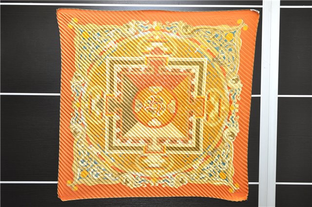 Authentic HERMES Pleats Scarf 