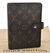 Authentic Louis Vuitton Monogram Agenda MM Notebook Cover R20004 LV 3941I