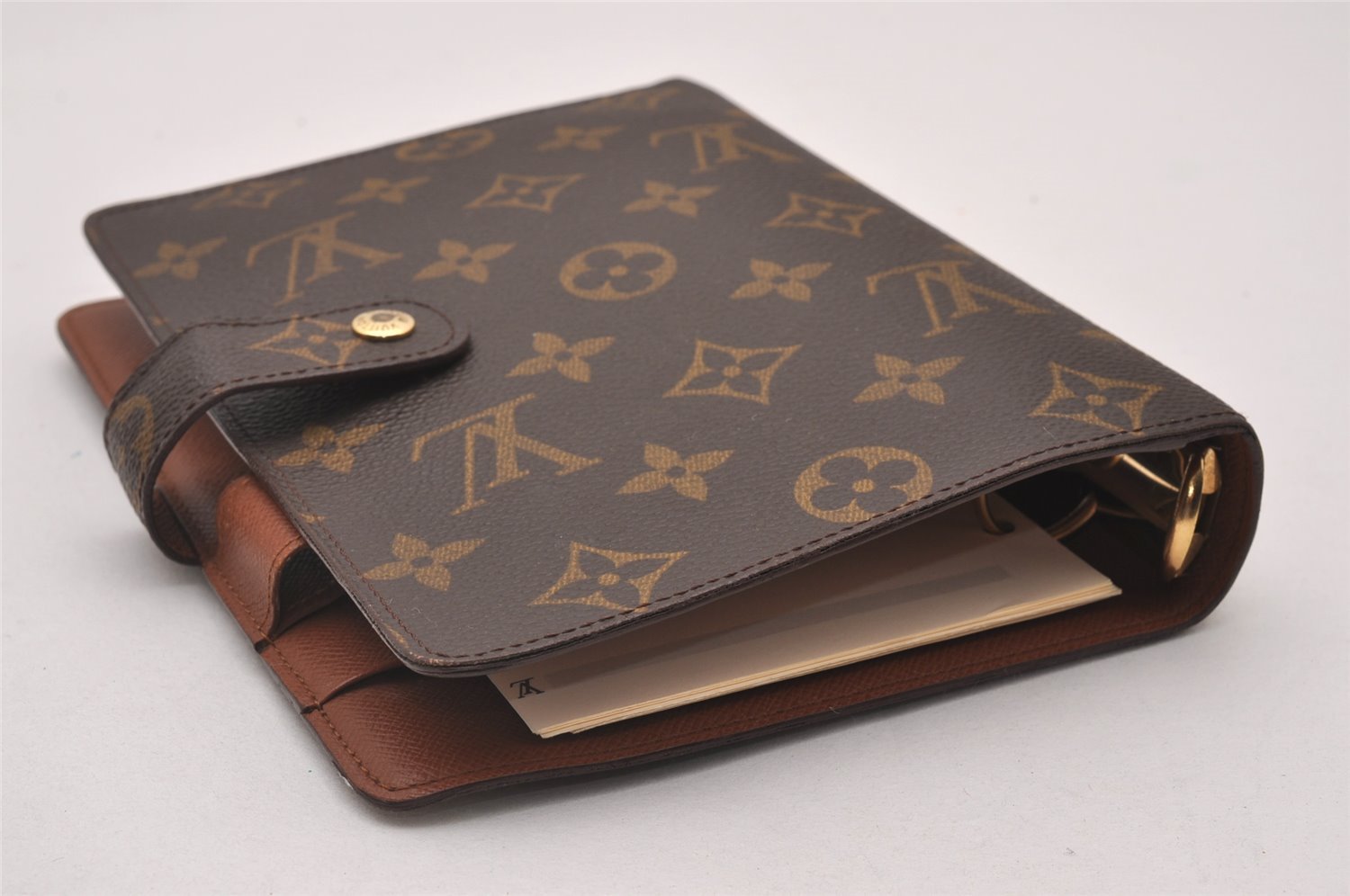 Authentic Louis Vuitton Monogram Agenda MM Notebook Cover R20004 LV 3941I