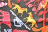 Authentic HERMES Carre 90 Scarf "EARLY AMERICA" Silk Black Box 3942D