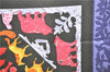 Authentic HERMES Carre 90 Scarf "EARLY AMERICA" Silk Black Box 3942D