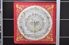 Authentic HERMES Carre 90 Scarf "LA PROMENADE DE LONGCHAMPS" Silk Red 3944D