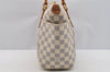 Authentic Louis Vuitton Damier Azur Totally PM Tote Bag White N41280 LV 3944I