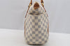 Authentic Louis Vuitton Damier Azur Totally PM Tote Bag White N41280 LV 3944I