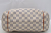 Authentic Louis Vuitton Damier Azur Totally PM Tote Bag White N41280 LV 3944I
