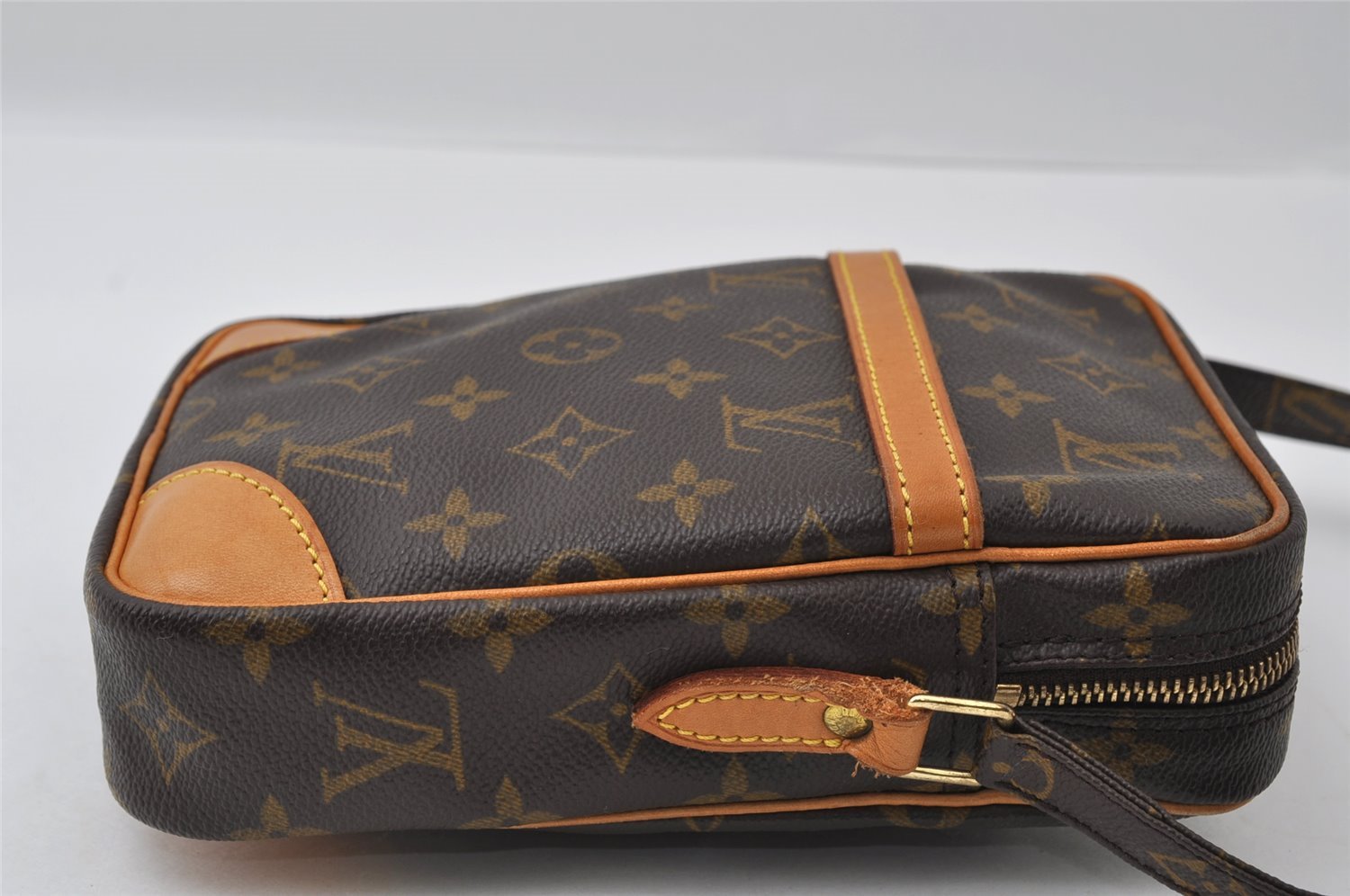 Authentic Louis Vuitton Monogram Danube Shoulder Cross Body Bag M45266 LV 3945I