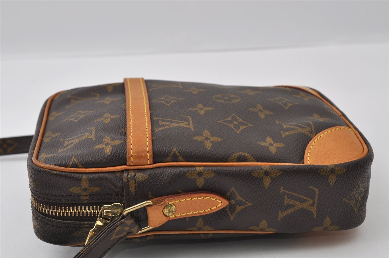 Authentic Louis Vuitton Monogram Danube Shoulder Cross Body Bag M45266 LV 3945I