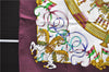Authentic HERMES Carre 90 Scarf "LUNA PARK" Silk Purple 3946D