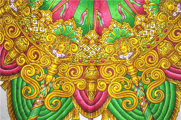 Authentic HERMES Carre 90 Scarf "LUNA PARK" Silk Purple 3946D