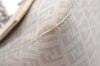Authentic FENDI Zucchino Mamma Baguette Shoulder Bag PVC Leather White 3946I