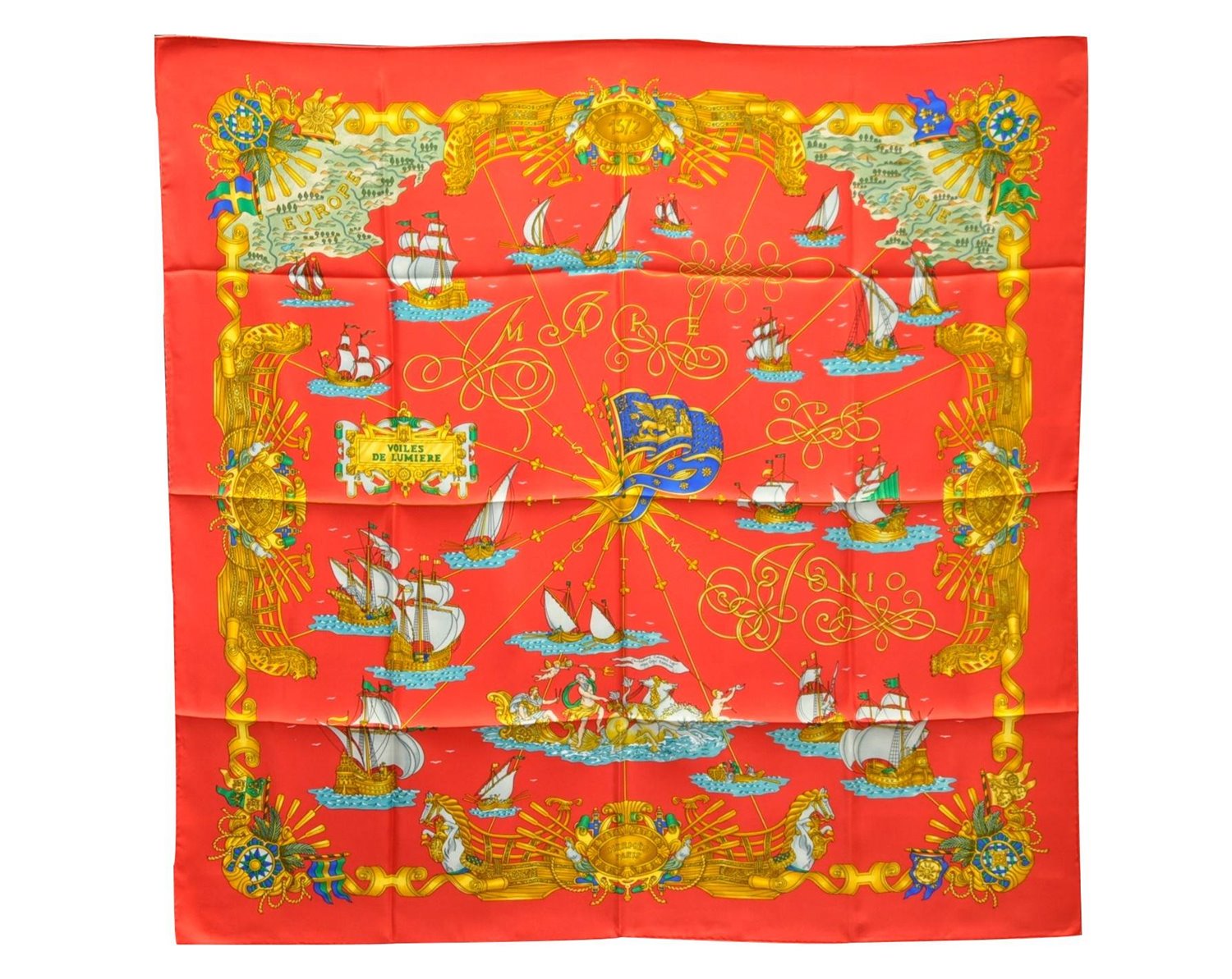 Authentic HERMES Carre 90 Scarf 