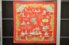 Authentic HERMES Carre 90 Scarf "VOILES DE LUMIERE" Silk Red 3947D