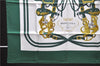 Authentic HERMES Carre 90 Scarf "BRIDES de GALA par" Silk Green Box 3948D