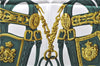 Authentic HERMES Carre 90 Scarf "BRIDES de GALA par" Silk Green Box 3948D