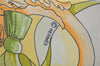 Authentic HERMES Carre 90 Scarf "FERRONNERIE" Silk Yellow Box 3949D