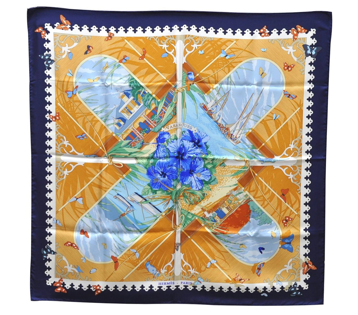 Authentic HERMES Carre 90 Scarf 