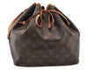 Authentic Louis Vuitton Monogram Petit Noe M42226 Shoulder Drawstring Bag 3950I