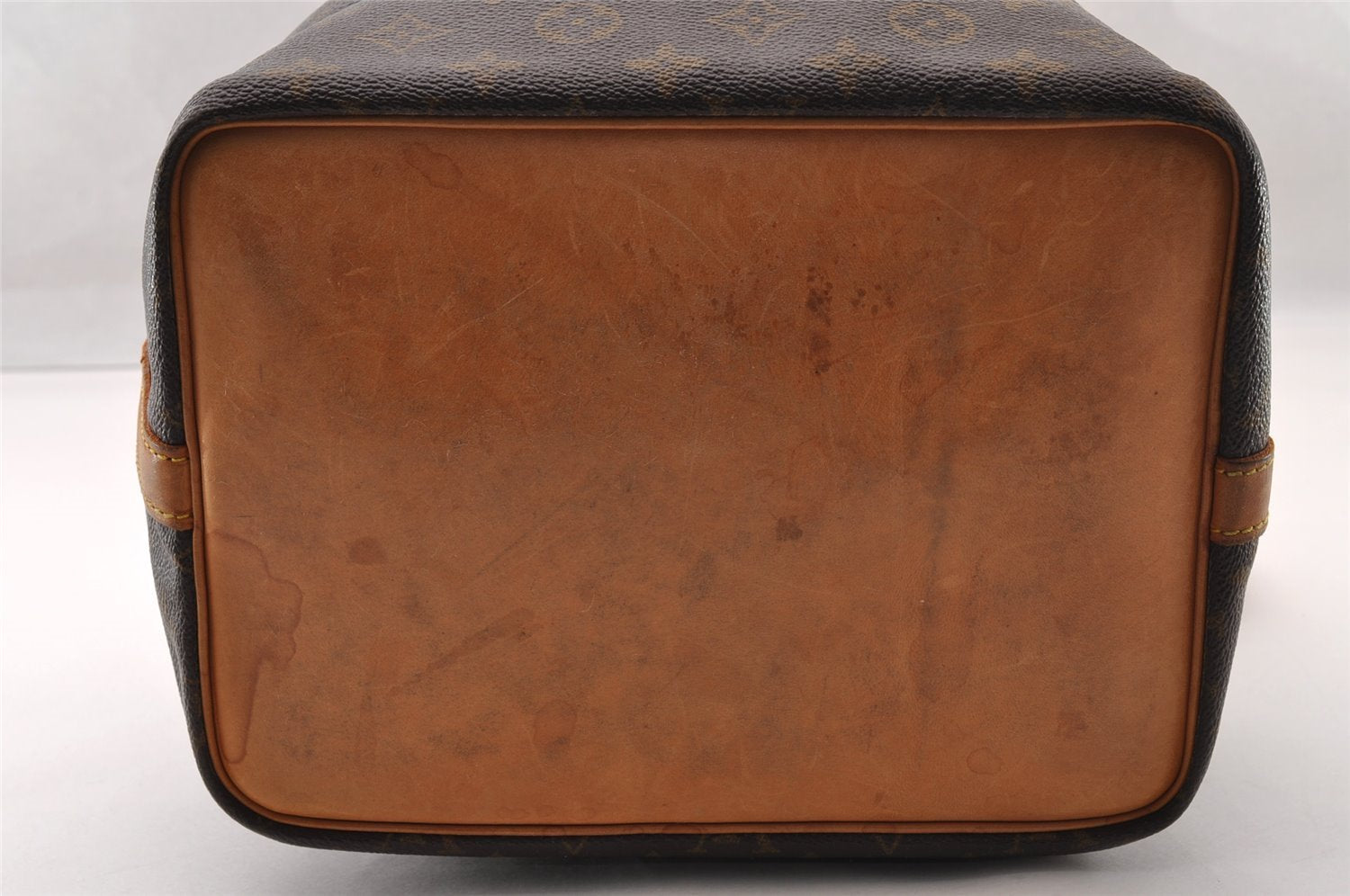 Authentic Louis Vuitton Monogram Petit Noe M42226 Shoulder Drawstring Bag 3950I