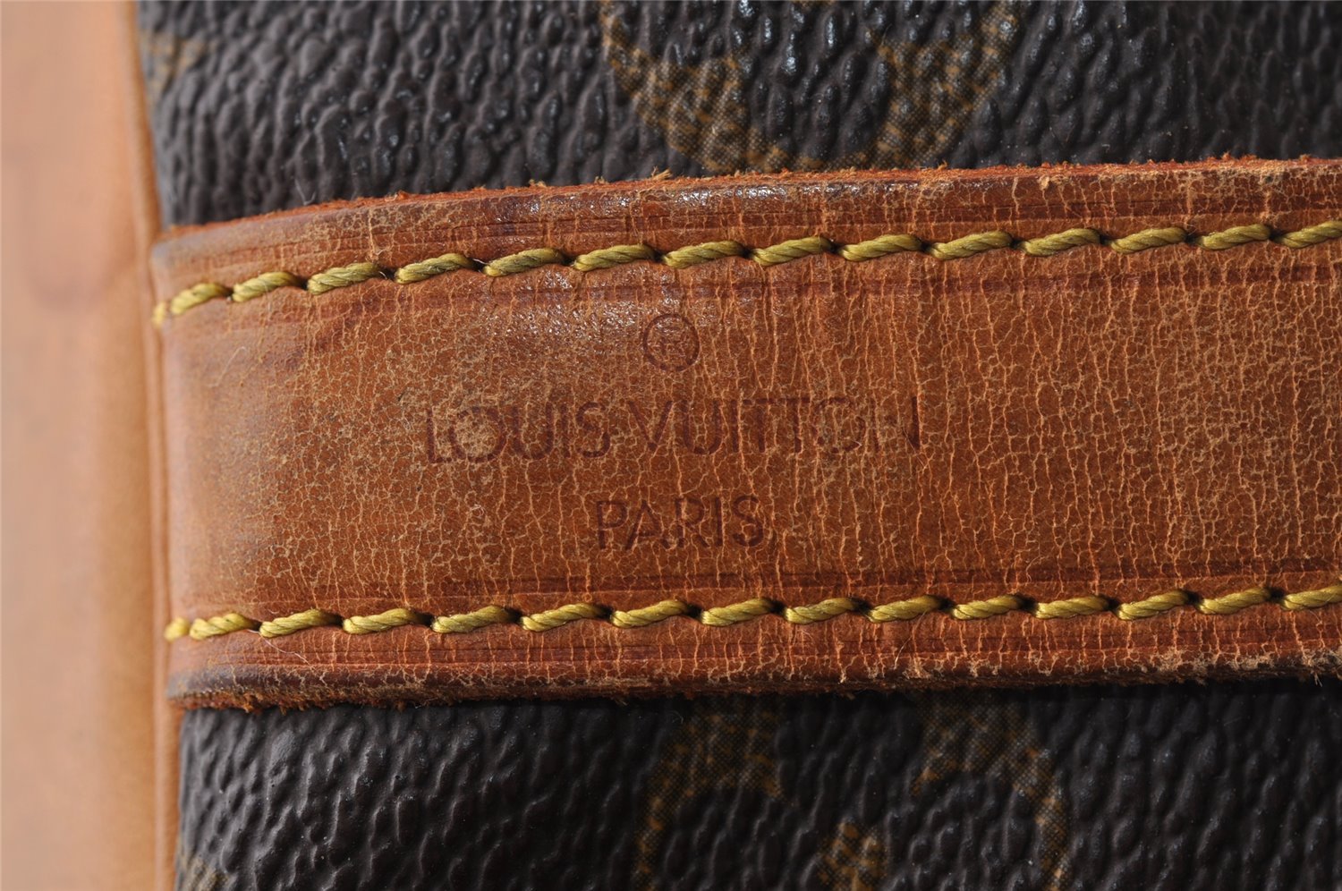 Authentic Louis Vuitton Monogram Petit Noe M42226 Shoulder Drawstring Bag 3950I