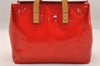 Authentic Louis Vuitton Vernis Reade PM Hand Bag Red M91088 LV 3951I