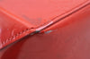 Authentic Louis Vuitton Vernis Reade PM Hand Bag Red M91088 LV 3951I