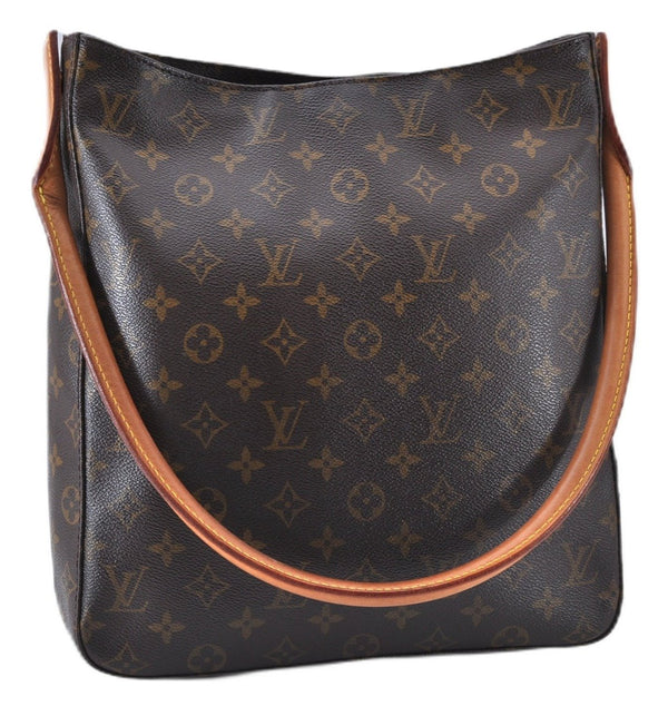 Authentic Louis Vuitton Monogram Looping GM Shoulder Bag M51145 LV 3952F