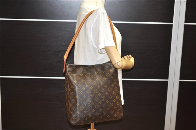 Authentic Louis Vuitton Monogram Looping GM Shoulder Bag M51145 LV 3952F