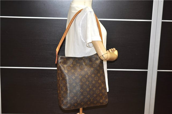 Authentic Louis Vuitton Monogram Looping GM Shoulder Bag M51145 LV 3952F