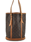 Authentic Louis Vuitton Monogram Bucket GM Shoulder Tote Bag M42236 Junk 3953I
