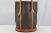 Authentic Louis Vuitton Monogram Bucket GM Shoulder Tote Bag M42236 Junk 3953I