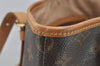 Authentic Louis Vuitton Monogram Bucket GM Shoulder Tote Bag M42236 Junk 3953I
