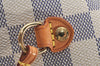 Authentic Louis Vuitton Damier Azur Neverfull MM Tote Bag N51107 LV 3954I