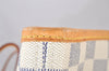 Authentic Louis Vuitton Damier Azur Neverfull MM Tote Bag N51107 LV 3954I