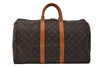 Authentic Louis Vuitton Monogram Keepall 45 Travel Boston Bag M41428 LV 3956I