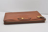 Authentic Burberrys Vintage Leather Briefcase Business Bag Brown 3957I