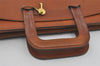 Authentic Burberrys Vintage Leather Briefcase Business Bag Brown 3957I