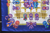 Authentic HERMES Carre 90 Scarf "LES RUBANS DU CHEVAL" Silk Blue Box 3959D