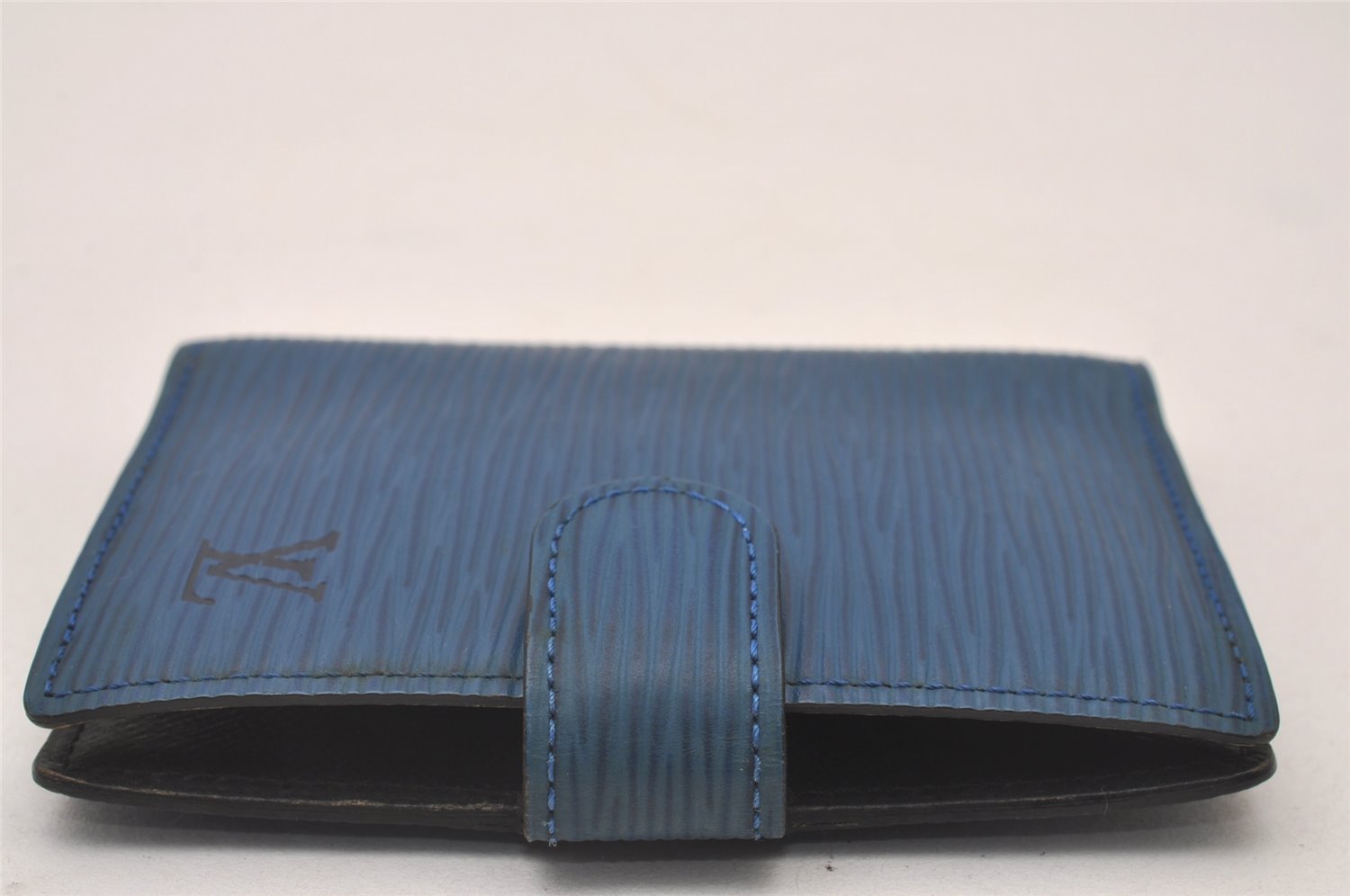 Authentic Louis Vuitton Epi Mini Agenda Notebook Cover Blue R20075 LV 3959I