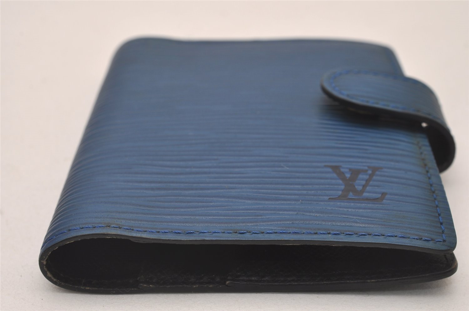 Authentic Louis Vuitton Epi Mini Agenda Notebook Cover Blue R20075 LV 3959I