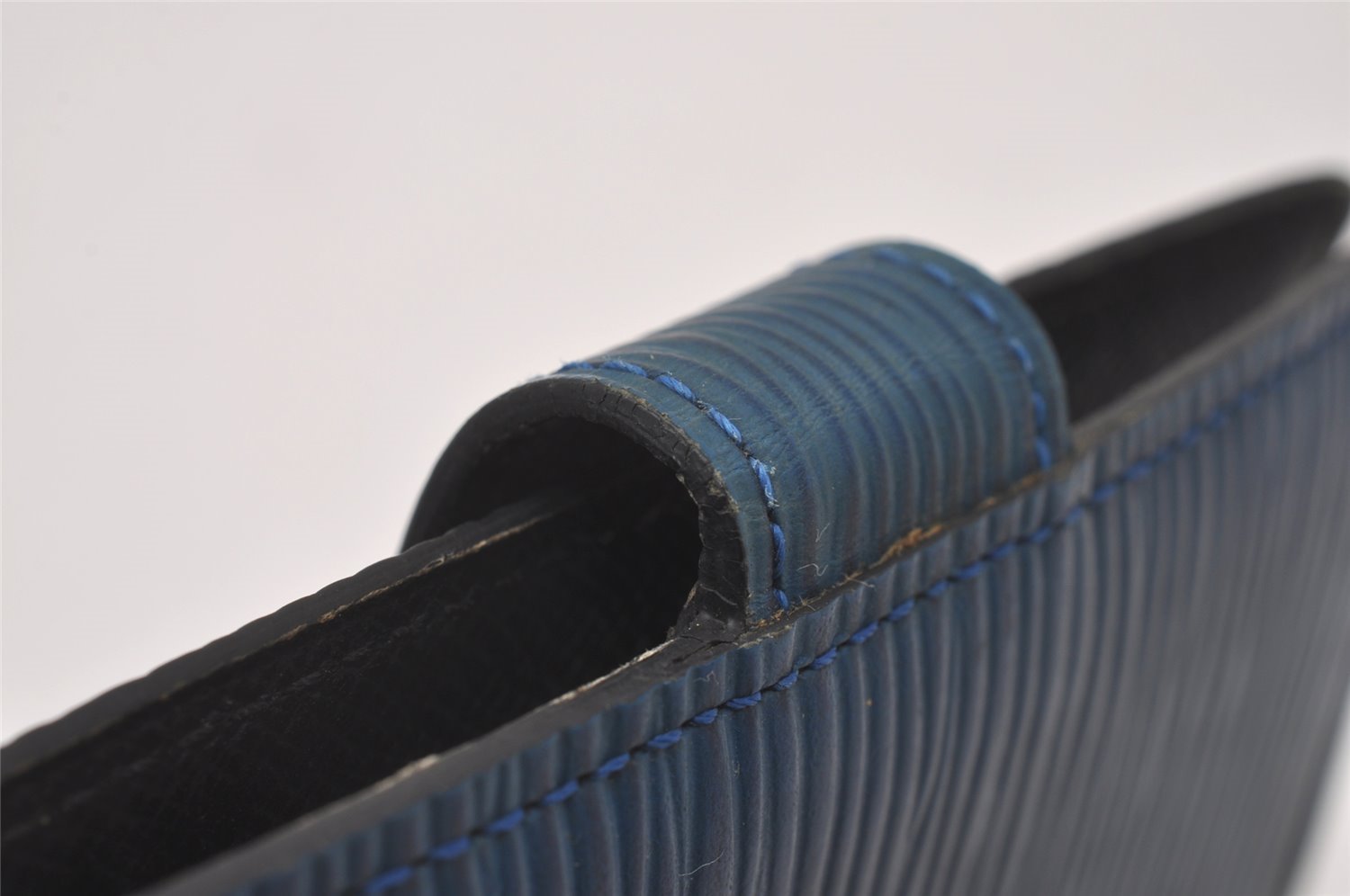 Authentic Louis Vuitton Epi Mini Agenda Notebook Cover Blue R20075 LV 3959I