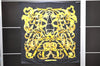 Authentic HERMES Carre 90 Scarf "LE MORS A LA CONETABLE" Silk Black 3961D