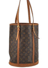 Authentic Louis Vuitton Monogram Bucket GM Shoulder Tote Bag M42236 Junk 3962I