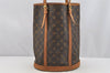 Authentic Louis Vuitton Monogram Bucket GM Shoulder Tote Bag M42236 Junk 3962I