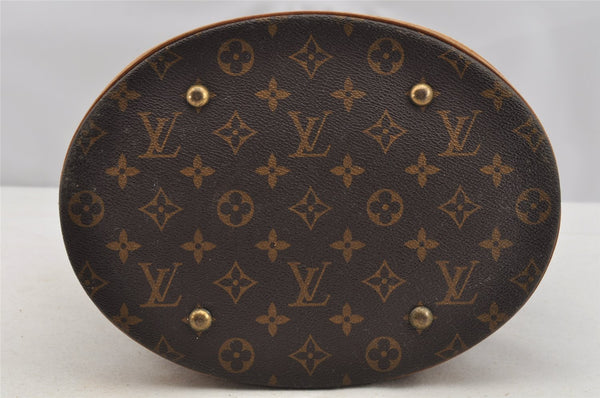 Authentic Louis Vuitton Monogram Bucket GM Shoulder Tote Bag M42236 Junk 3962I